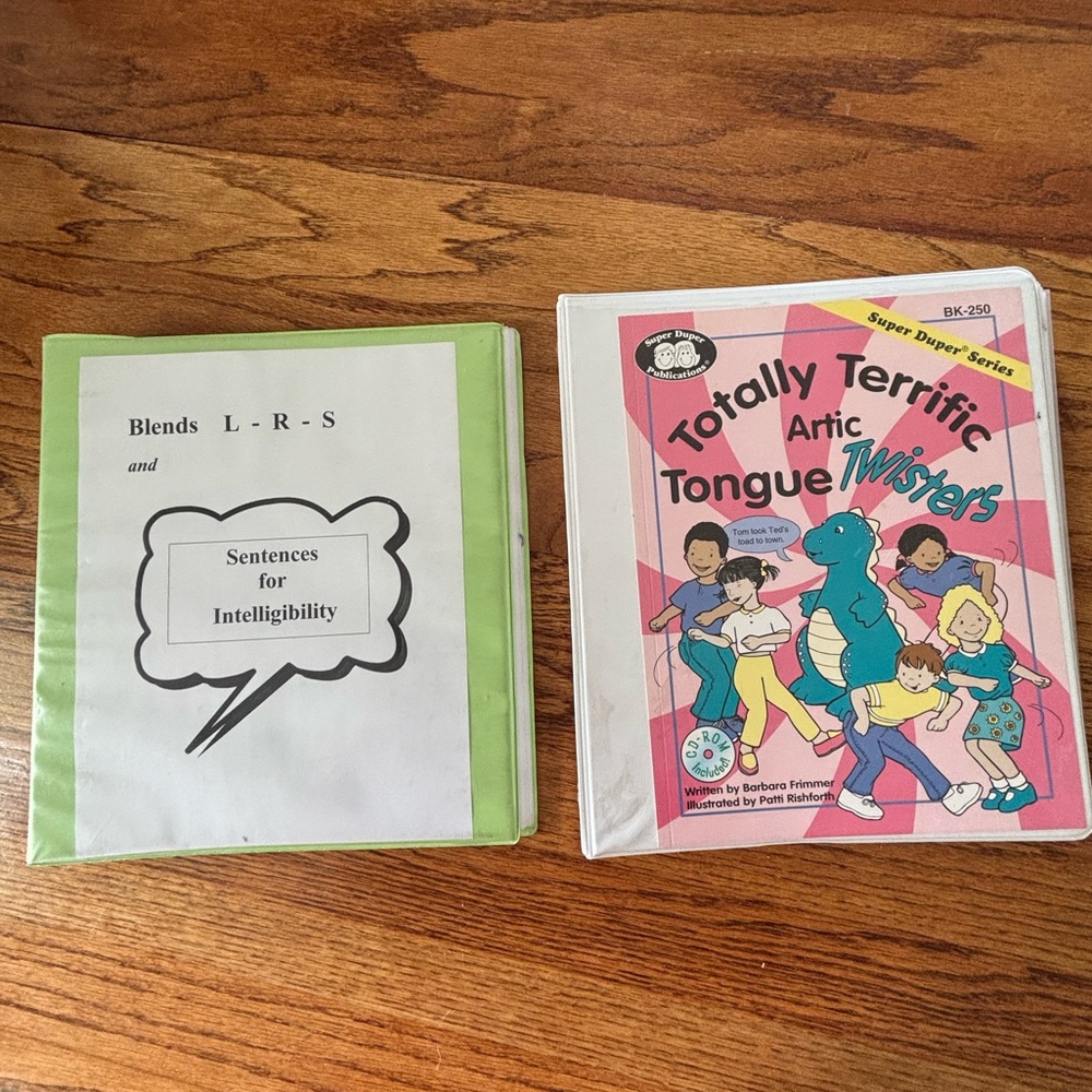 Set of Two: Artic Tongue Twisters & Sentences for Intelligibility